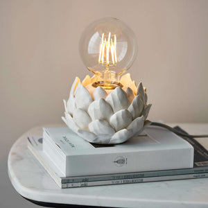 Artichoke Table Lamp White