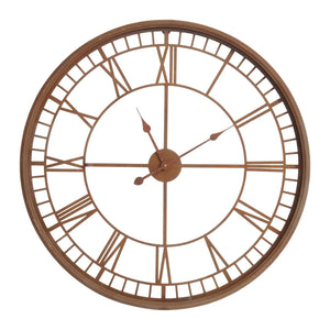 Antiqued Rust Skeleton Wall Clock