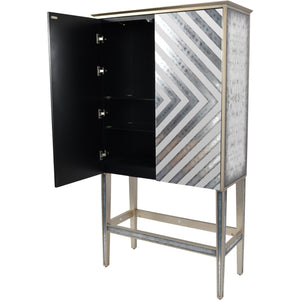 Lexis Antique Mirrored Bar Cabinet