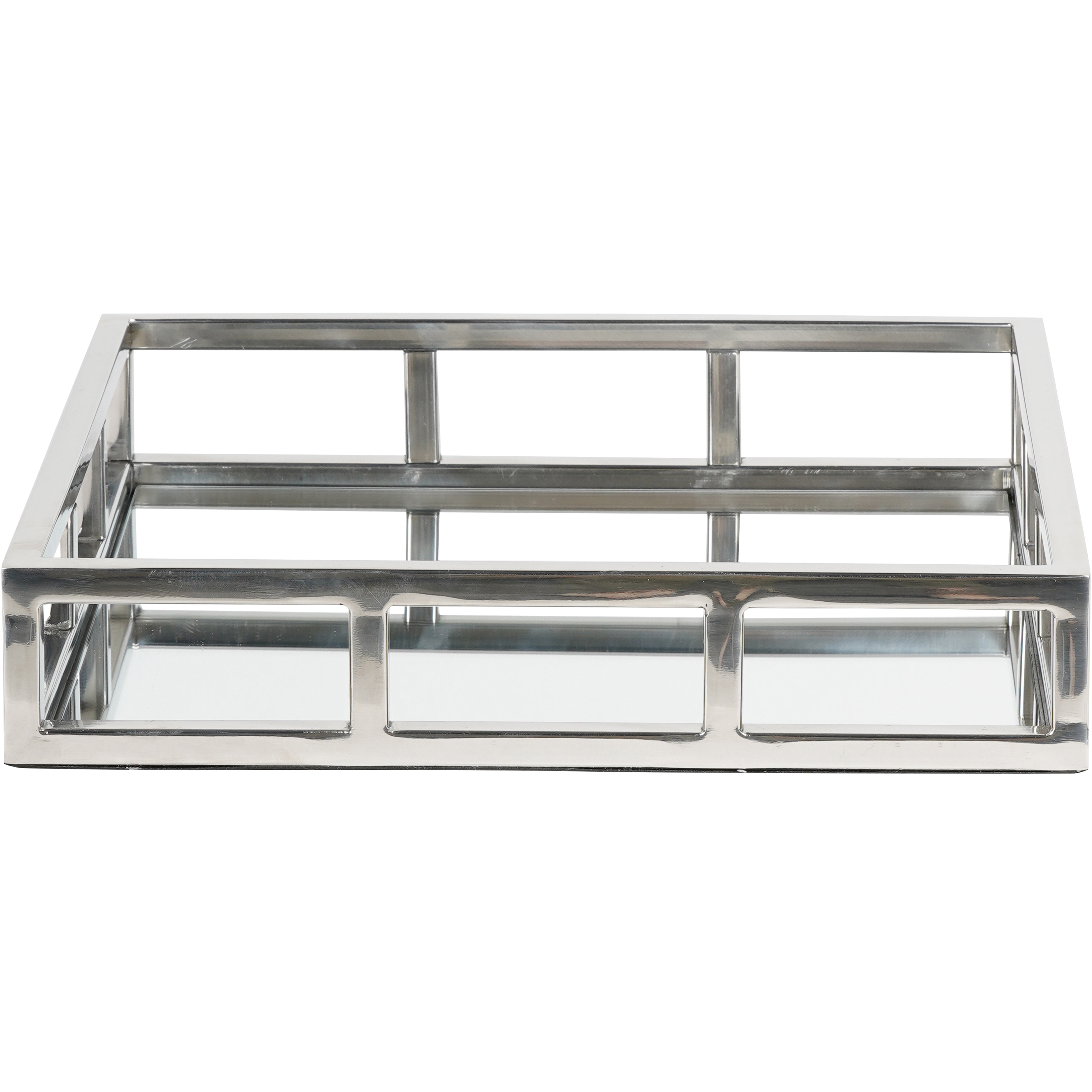 Shiny Medium Square Mirrorred Tray 35cm