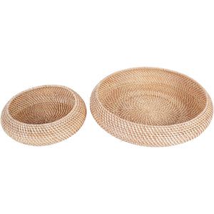 Halong Circular Set of Two Rattan Baskets