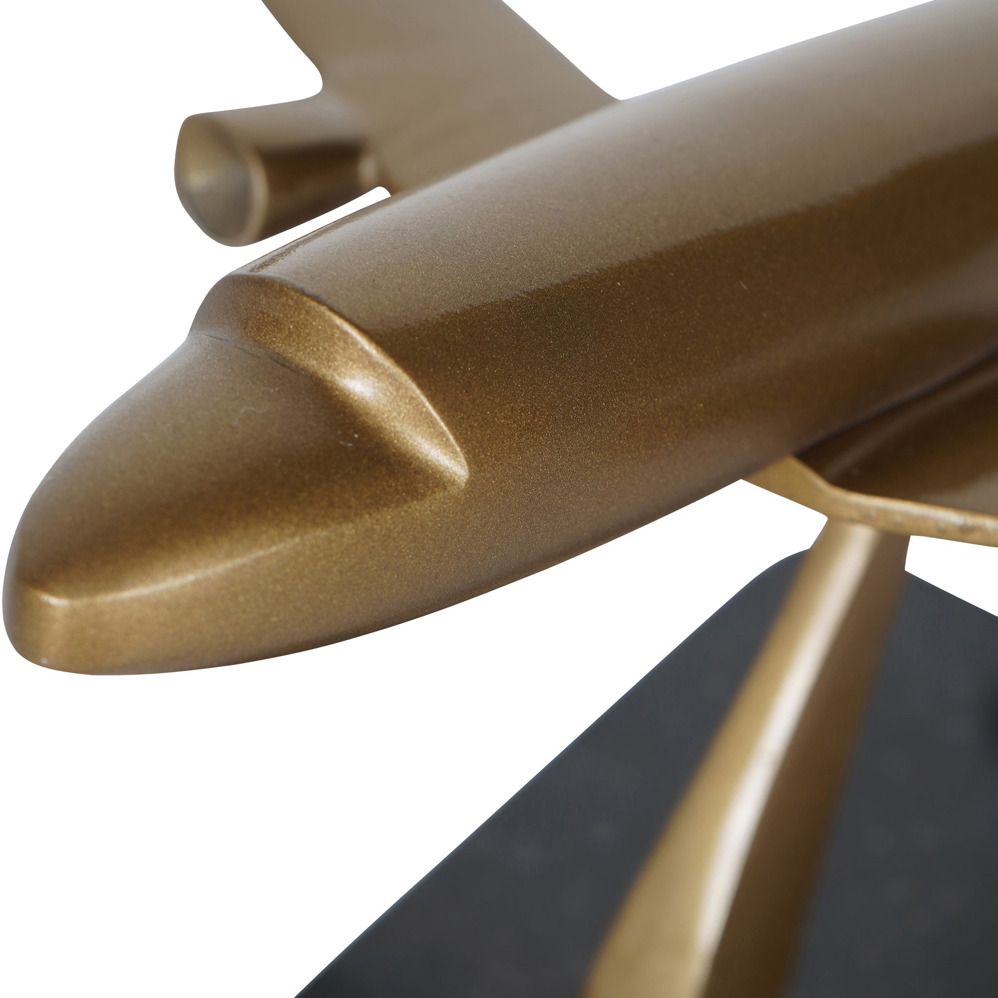Colombo Lockheed Constellation Antique Brass finish Aeroplane on Granite