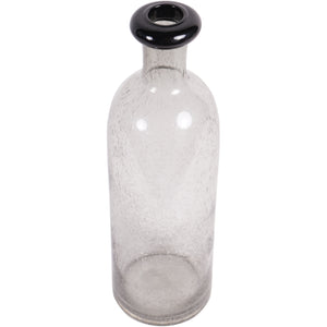 Smokey Glass Bottle Vase Large