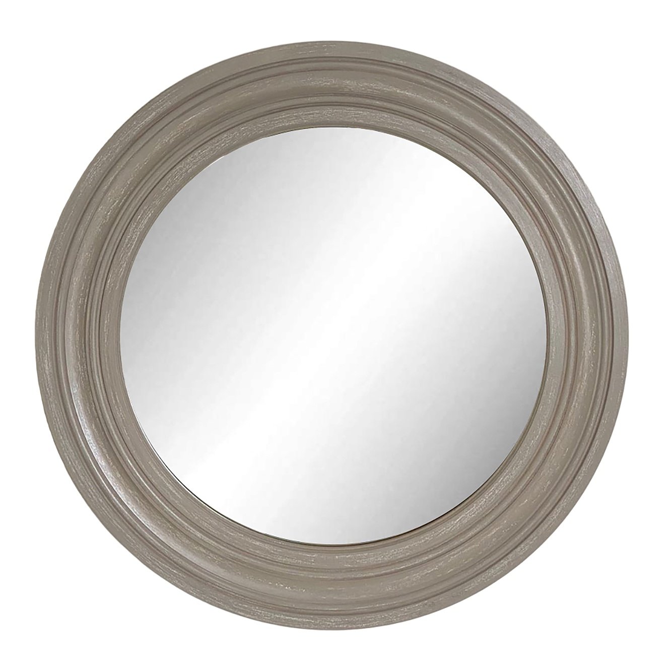 Barnaby Round Mirror Grey 90cm