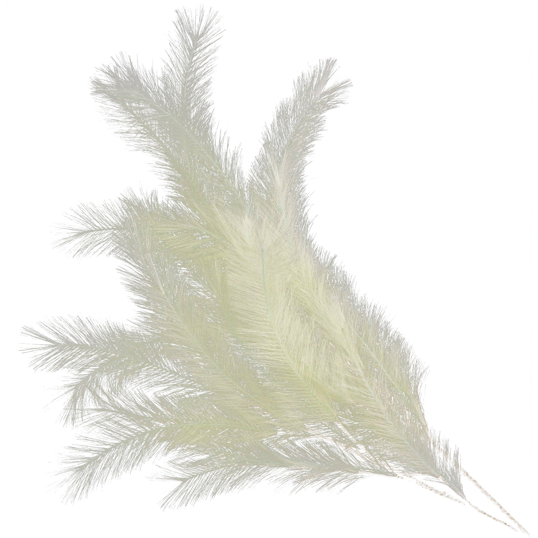 Faux Feather Ivory Grass Spray 110cm