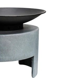 Fire Pit And Oval Console Cement