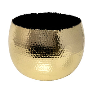 Hammered Bowl Gold / Black Large