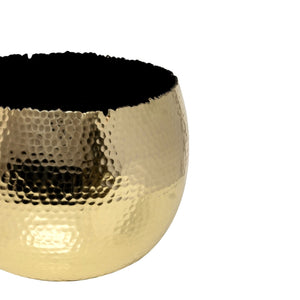Hammered Bowl Gold / Black Large