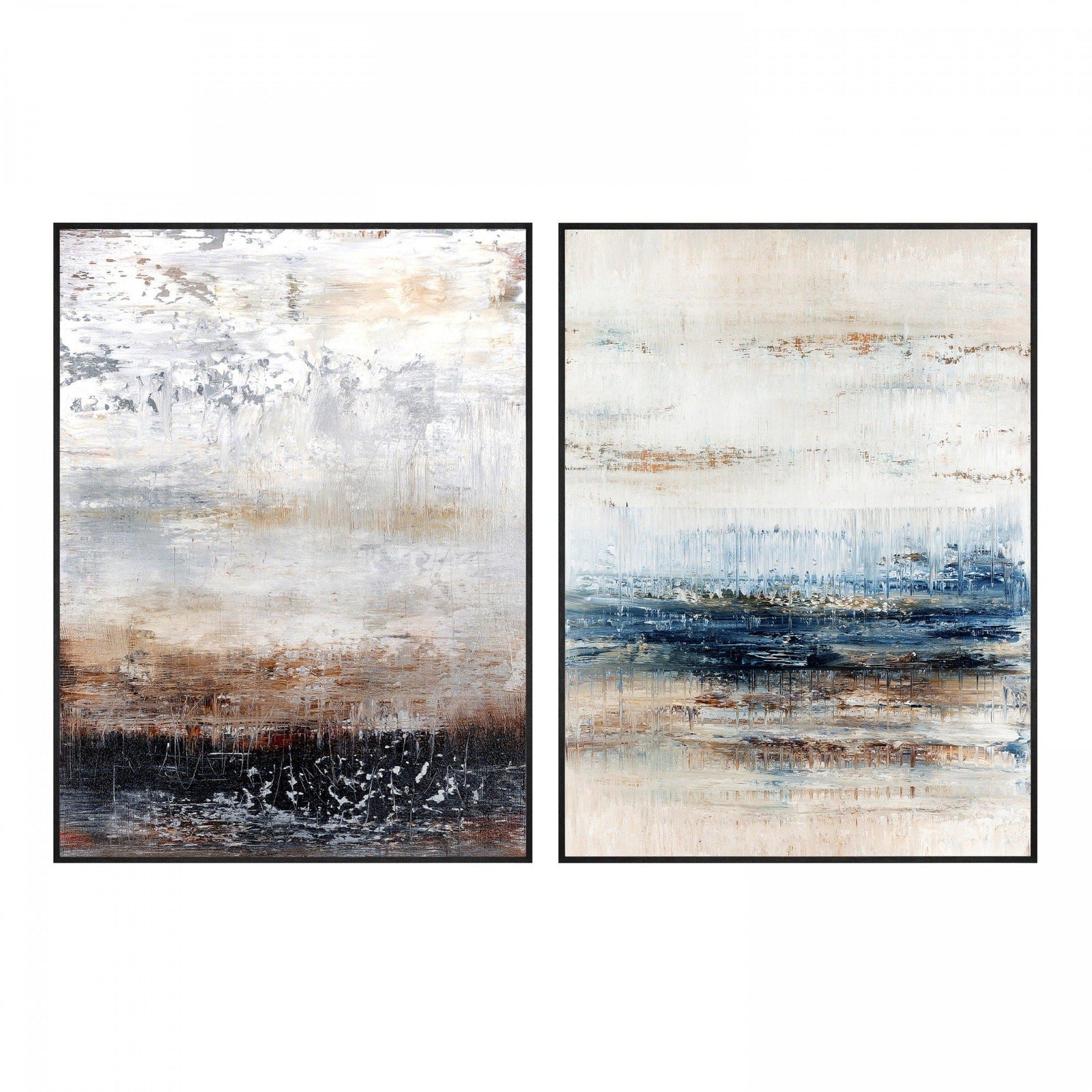 Fearless Abstract Framed Art, Set of 2