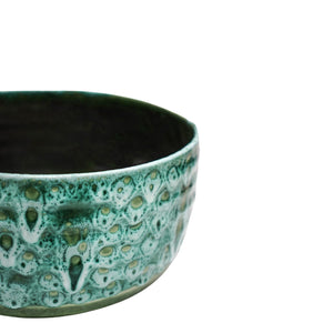Emerald Reactive Glaze Bowl