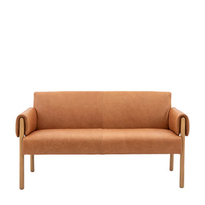 Stafford 2 Seater Sofa Brown Leather
