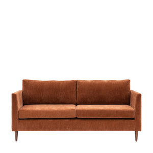 Bates Sofa 3 Seater Rust