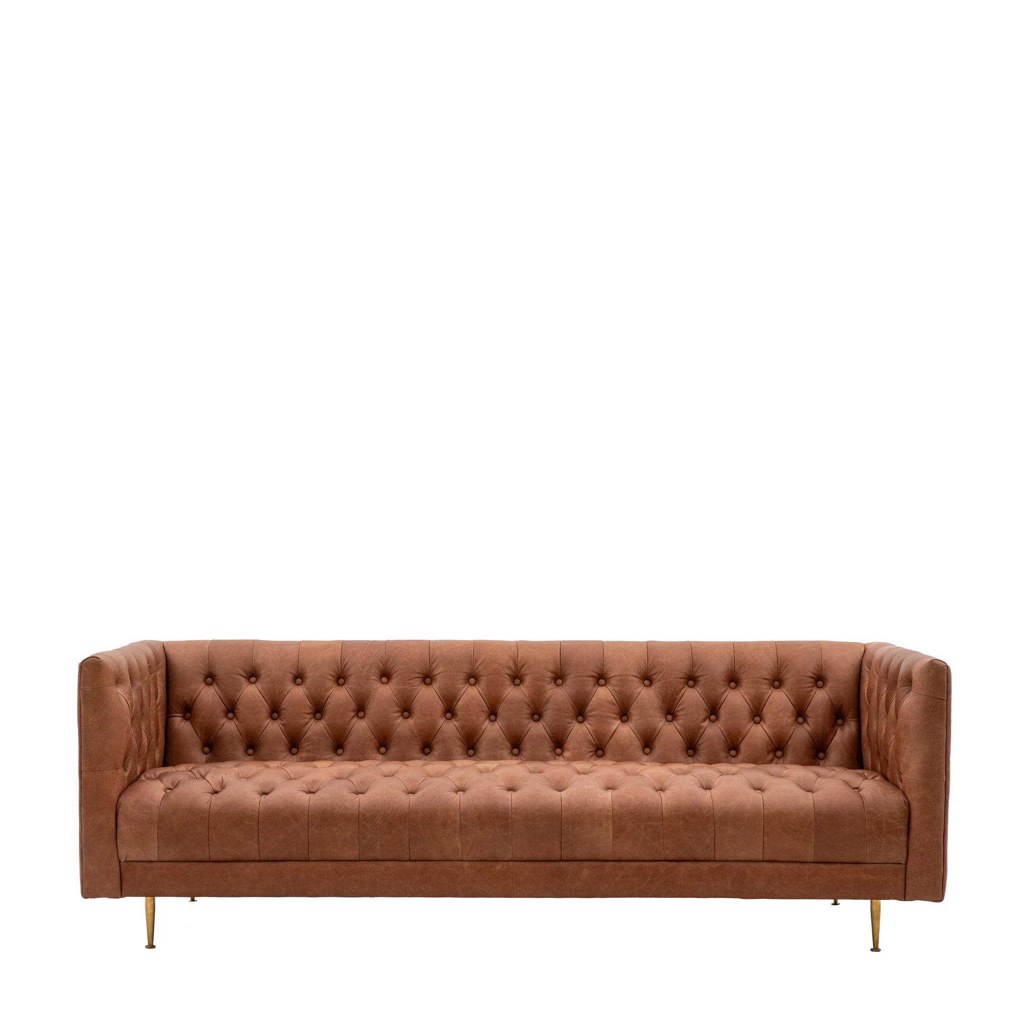 Dalby Sofa Antique Brown Leather