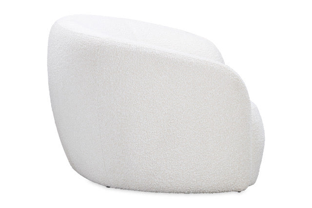 Bighton Curved Sofa Off White Boucle