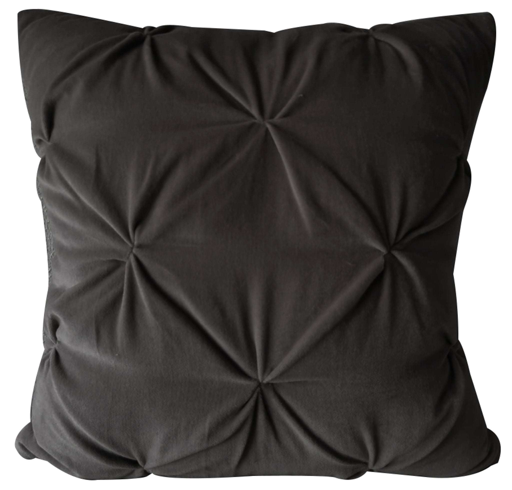 Sumptuous Velvet Cushion Charcoal