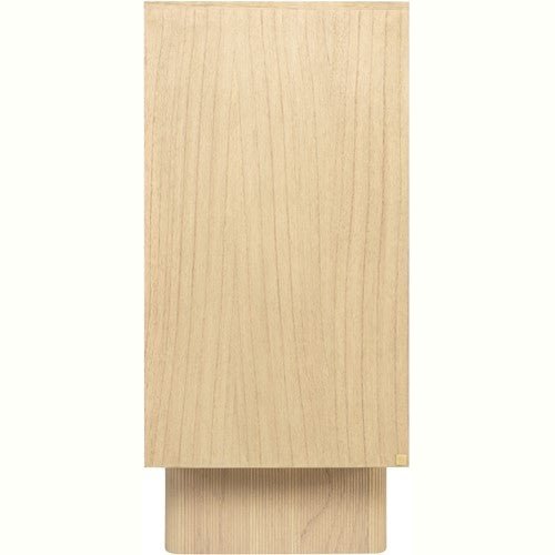 Zulgo Sideboard Natural Mindi Wood Geometric Design