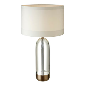 blint table lamp crystal brass white shade