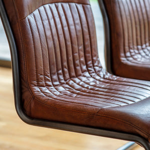 Carpe Leather Chair Brown