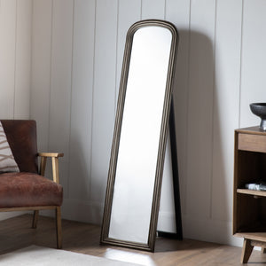 Blick Cheval Brushed Brass Mirror