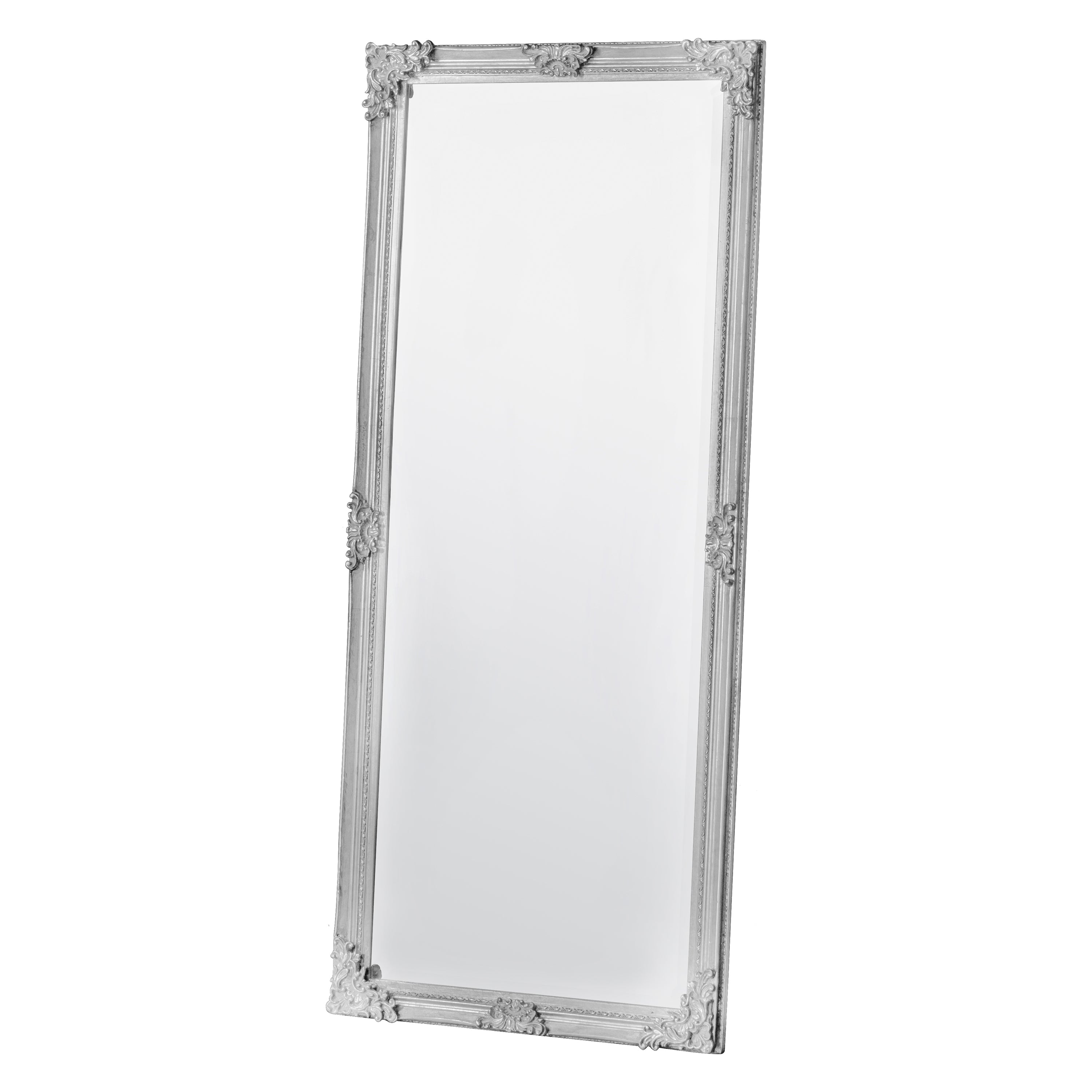 Raiph Leaner Mirror Antique White