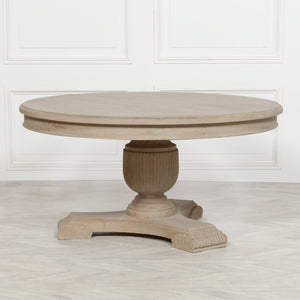 150cm Rustic Round Dining Table