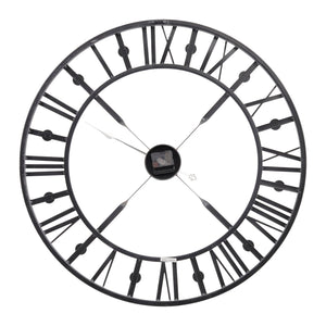 Antiqued Grey Skeleton Wall Clock 73 Cm