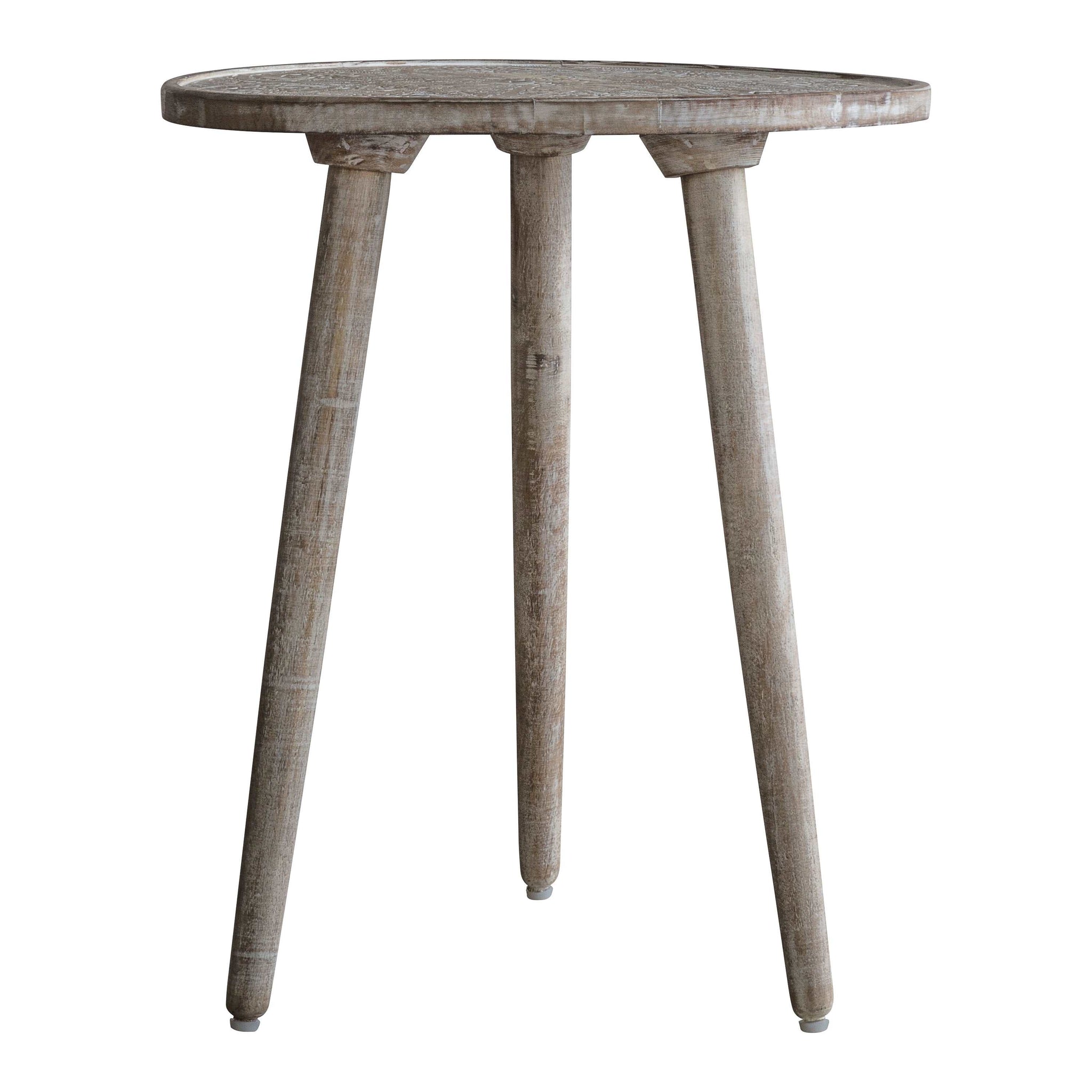 Agoria Side Table Natural White