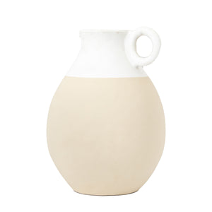 Tino Pitcher Vase Large White Natural