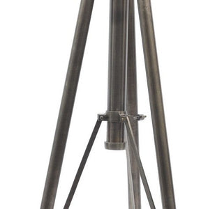 Charles Copper And Satin Grey Tripod Floor Lamp E27 40W