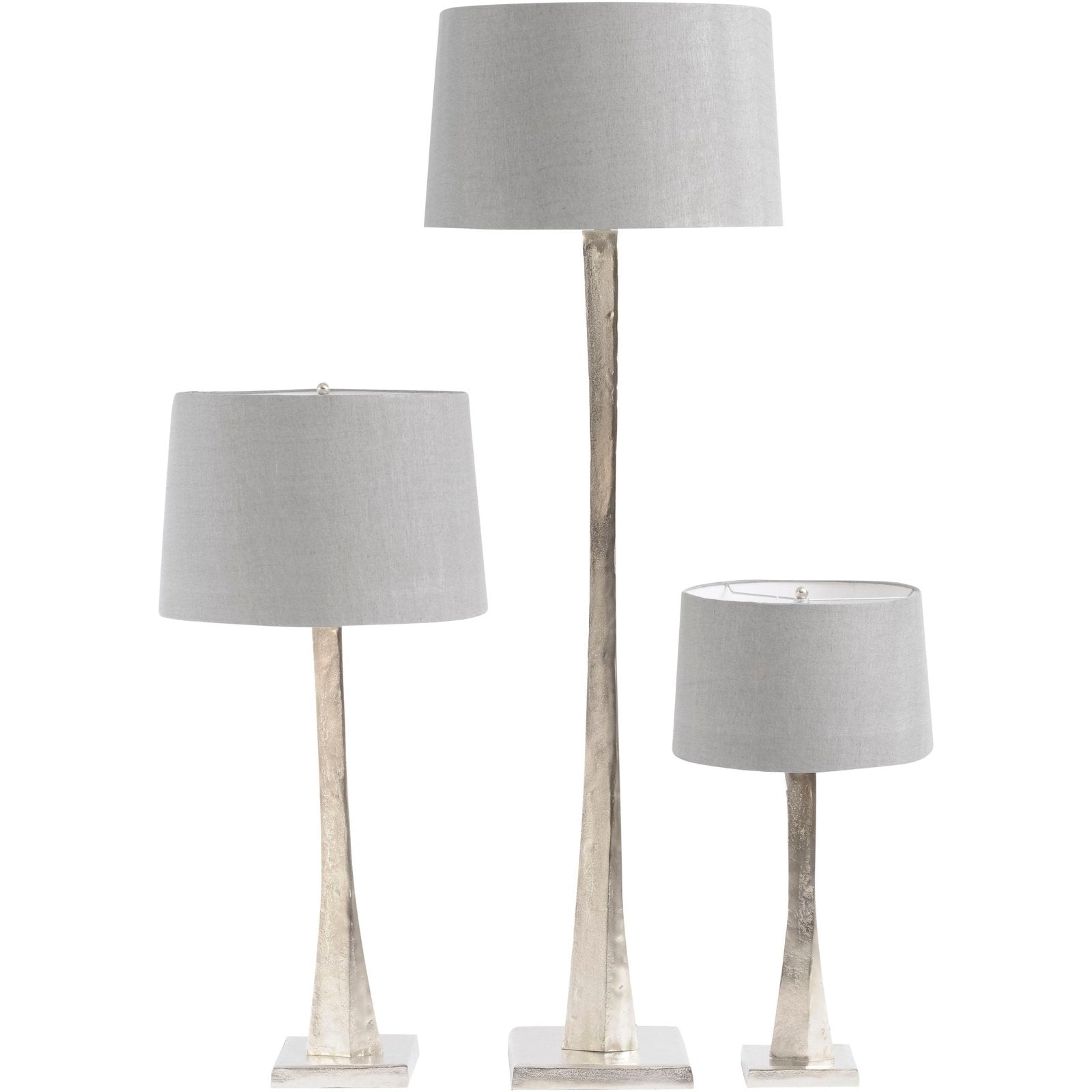 Troika Floor Lamp With Grey Shade E27 40W