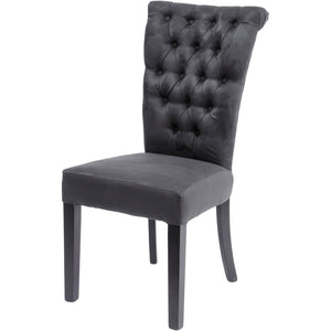 Jenson Dark Grey Buttonback Dining Chair