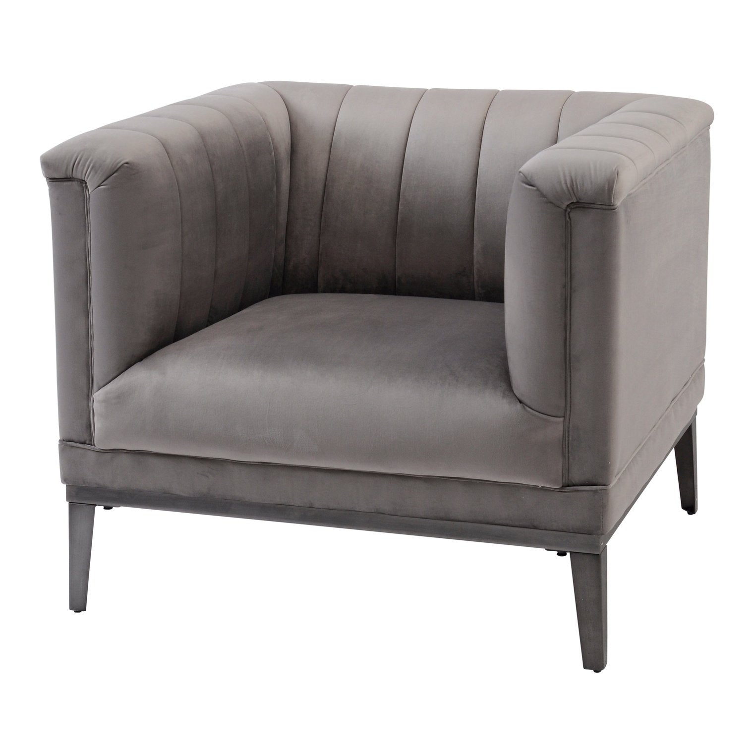 Knightsbridge Grey Ribbed Occasional Chair