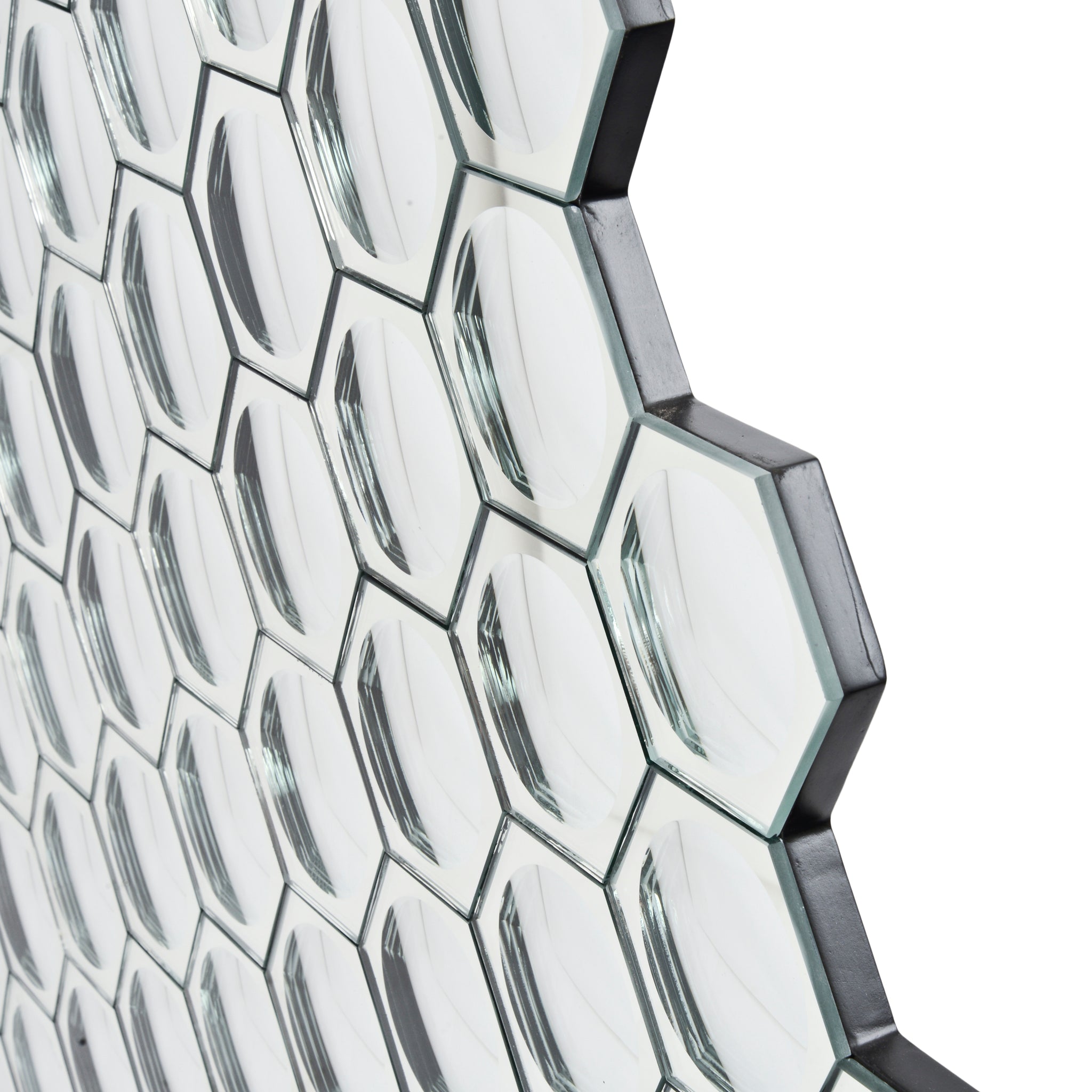 Hexal Honeycomb Convex Mirror Wall Art