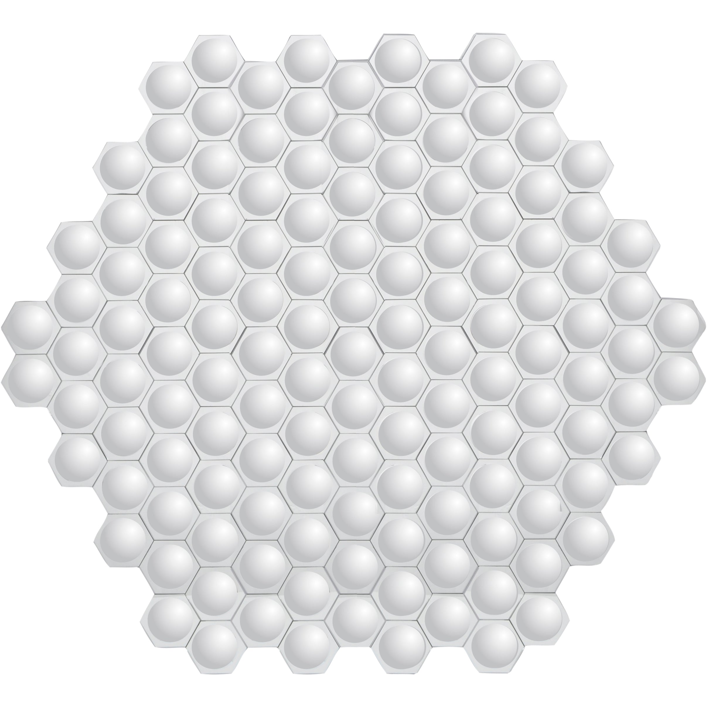 Hexal Honeycomb Convex Mirror Wall Art