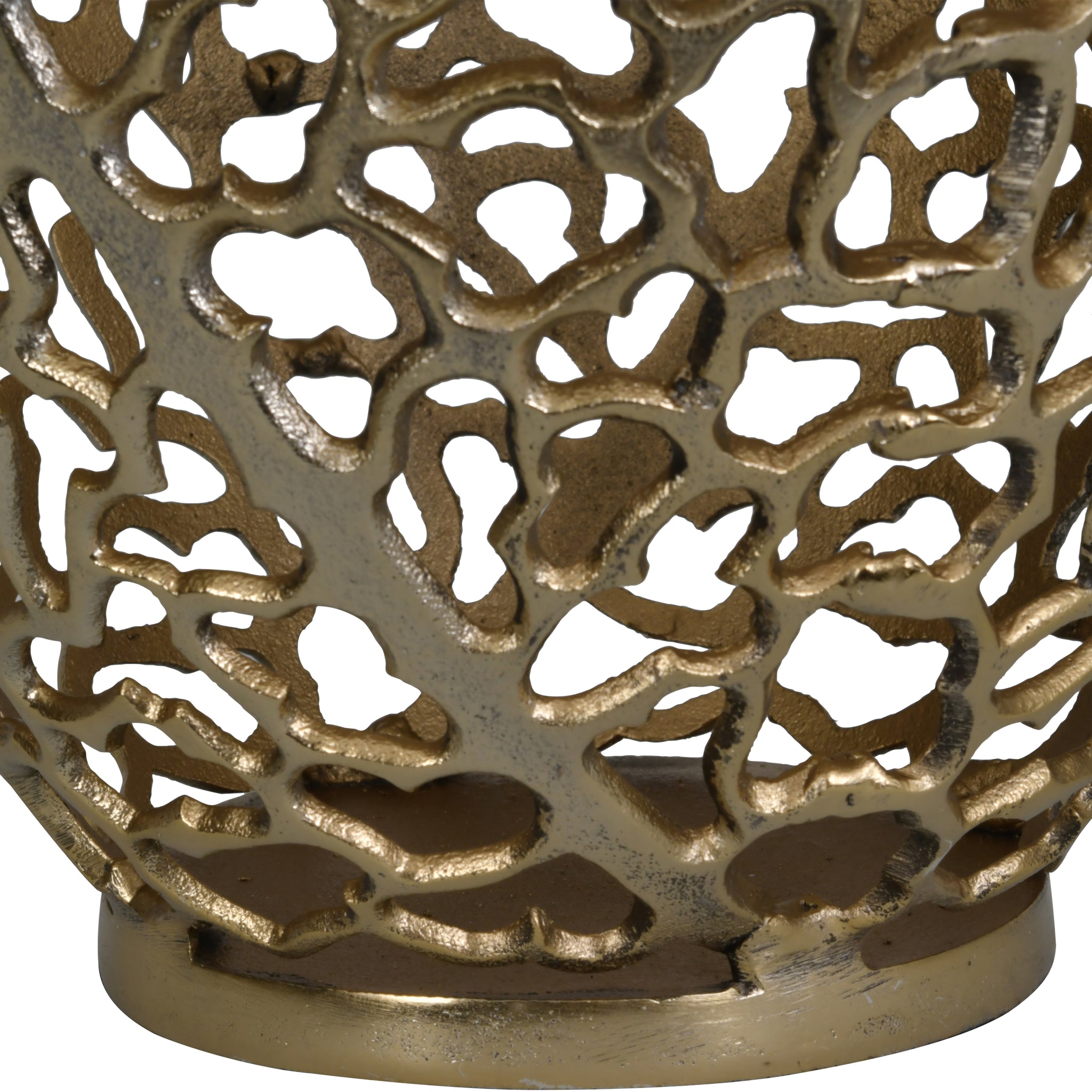 Austin Gold Coral Barrel Vase 26x48cm