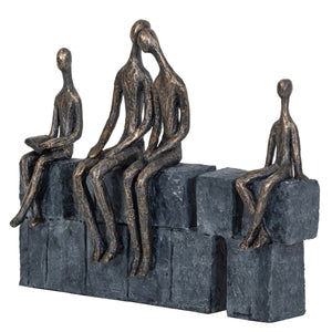 Bronze Blocks Sculpture Family of four