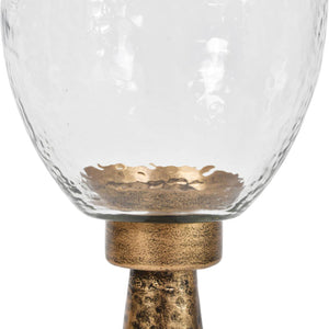 Sanderson Iron and Hammered Glass Hurricane Large 79cm