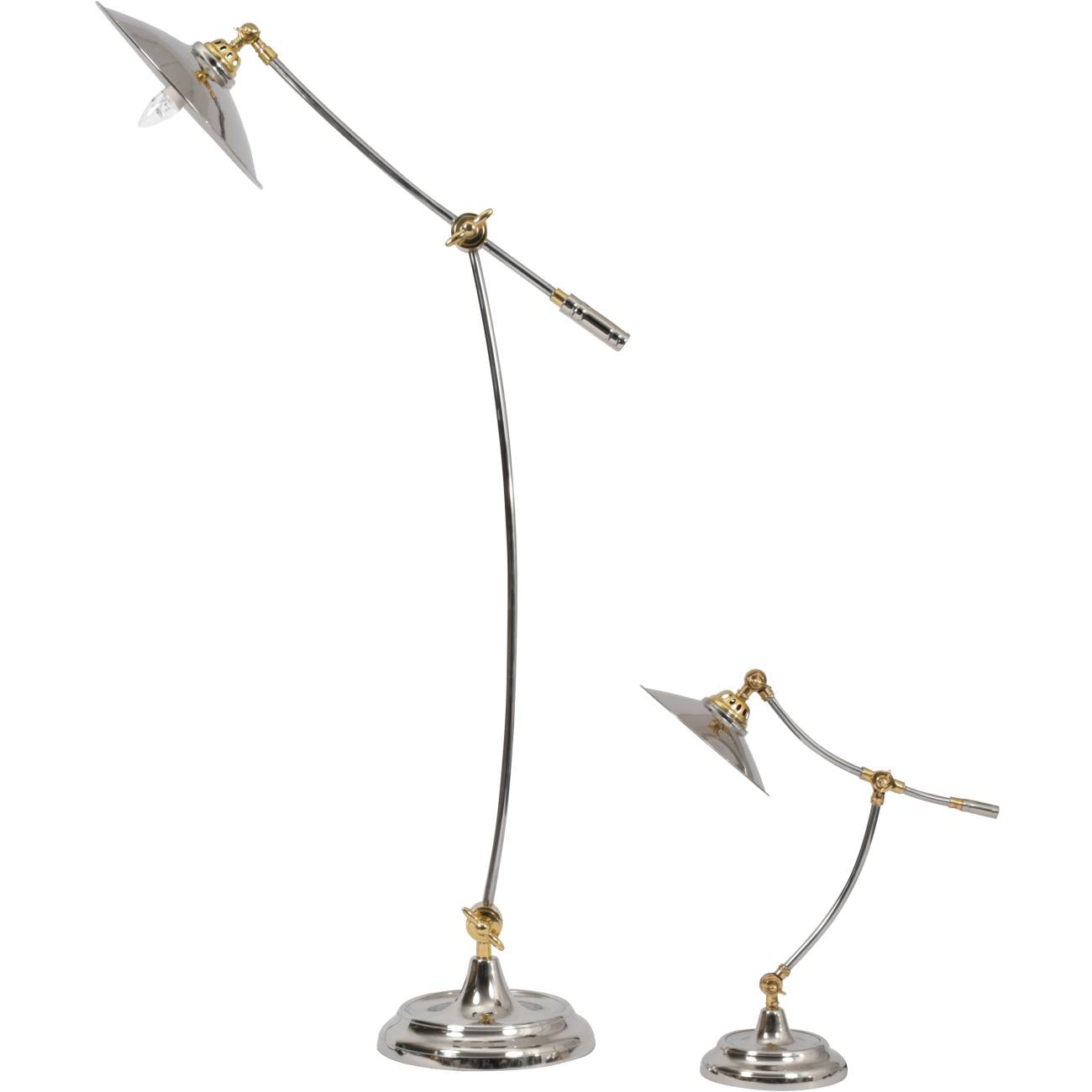 Hulu Brass and Steel Adjustable Table Lamp - E27 15W