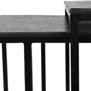 Luma Graphite Textured set of 2 side tables