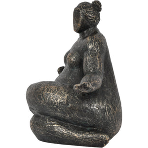 Freia Meditating Feminine Form Resin Sculpture
