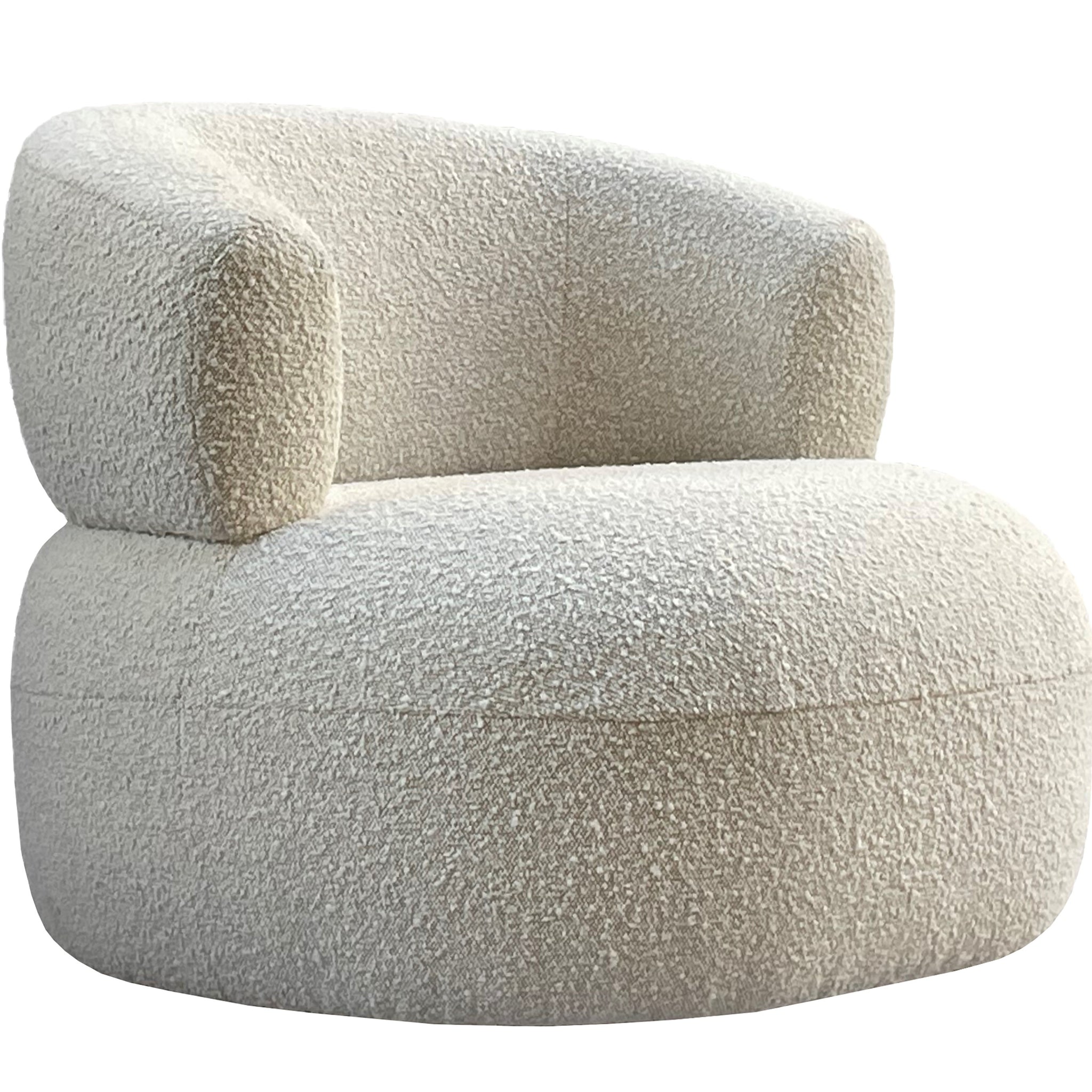Lima Occasional Chair in Boucle Ivory