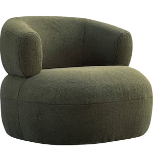 Lima Occasional Chair in Boucle Hunter Green
