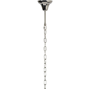 Iguazu Silver Chain 6 Bulb Pendant Lamp Small