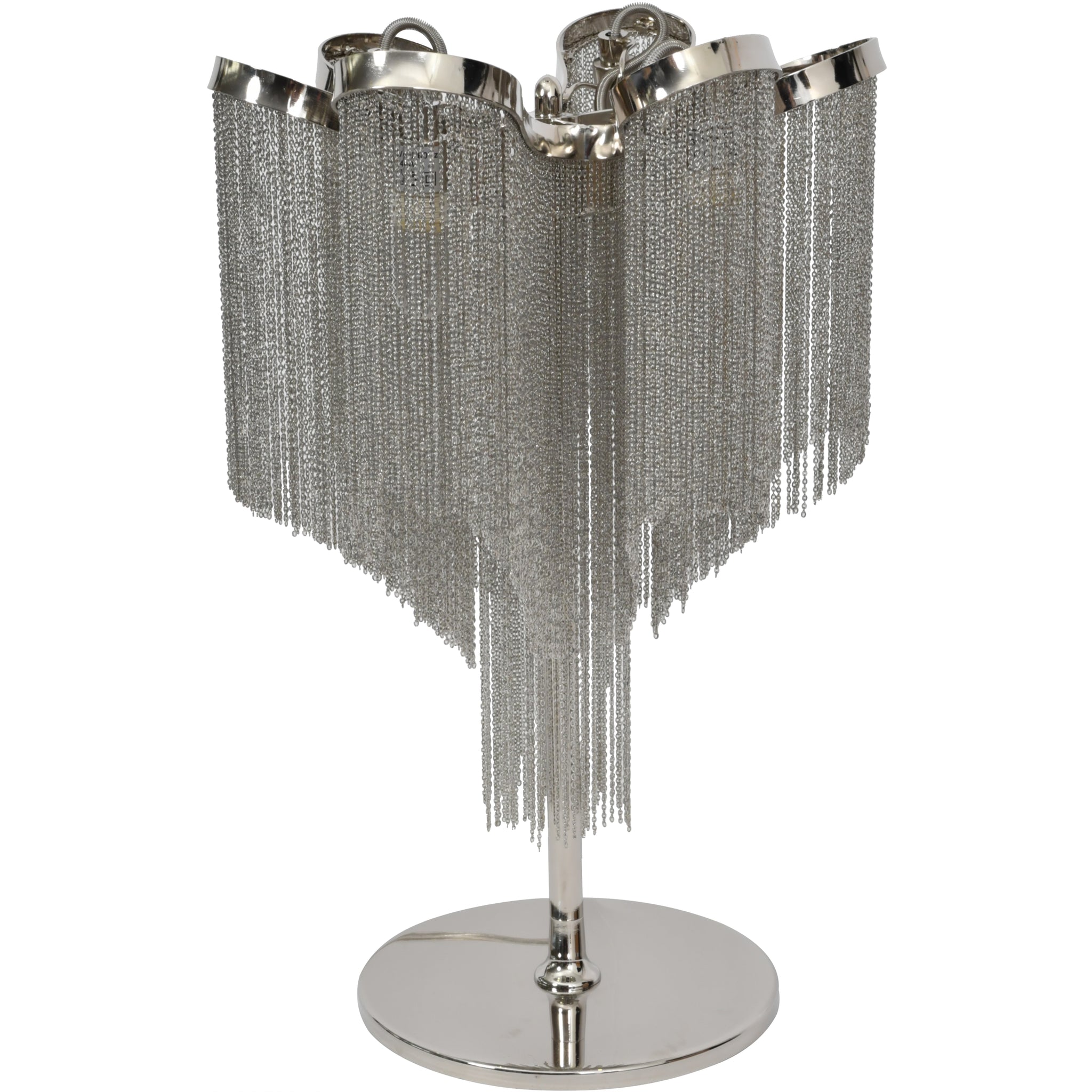 Iguazu Silver Chain 4 Bulb Table lamp