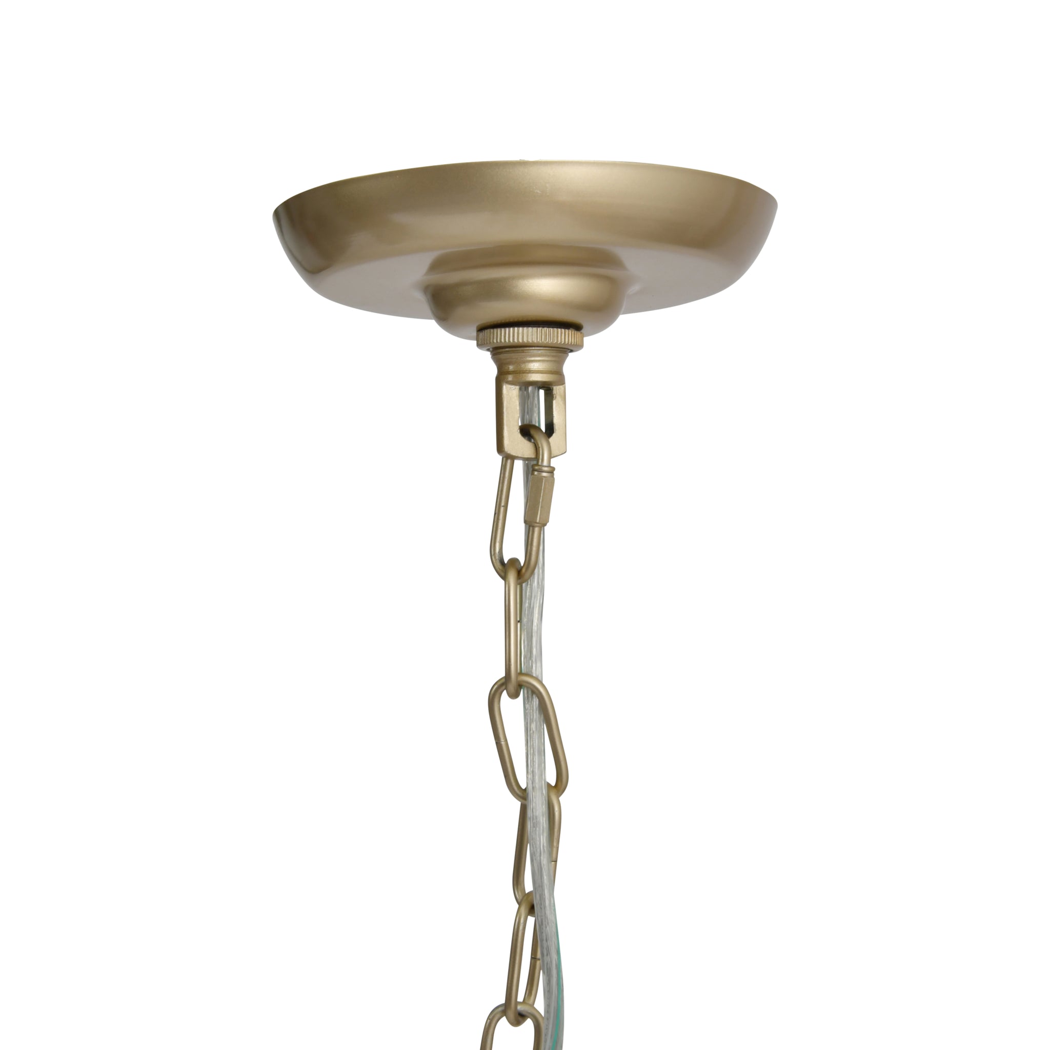Maisie Champagne Gold And Glass Pendant Chandelier