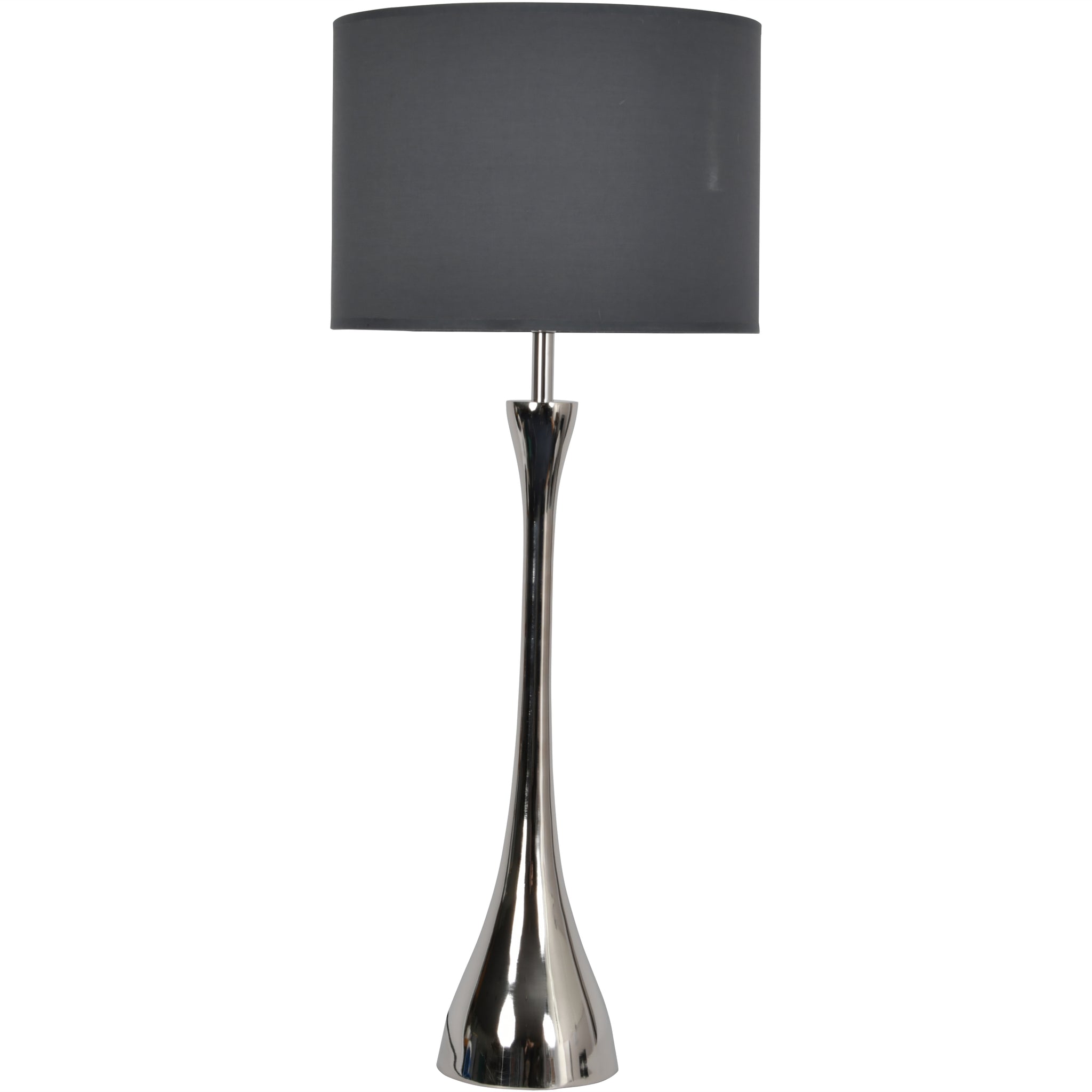 Lira Nickel Lamp (Base Only) - E27 15W LED 16" Shade