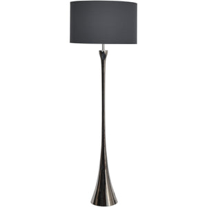 Lira Nickel Lamp (Base Only) - E27 15W LED 20" Shade