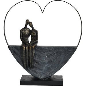 Couple Heart Sculpture