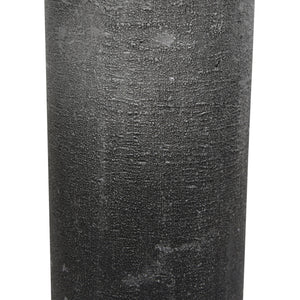 Black and Silver Ombre Pillar Candle  7x19cm
