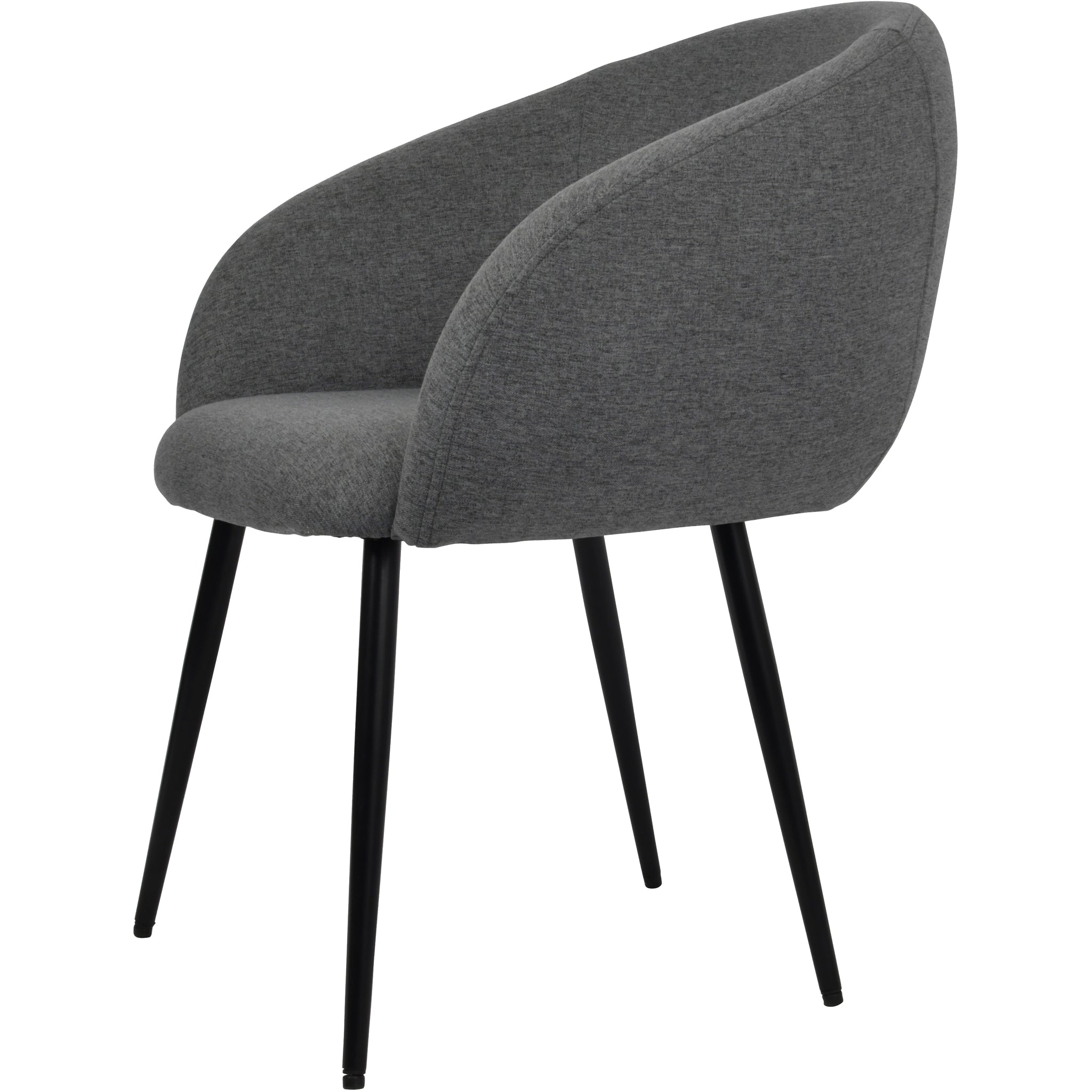 Langan Dining Chair in Smoke Grey Fabric